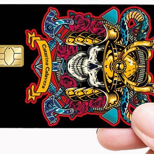 Samuraï Tatoo - sticker pour carte bancaire, format US