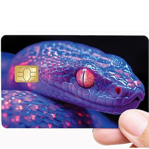Snake - sticker pour carte bancaire, format US