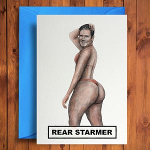 Rear Starmer - Cartão de aniversário engraçado
