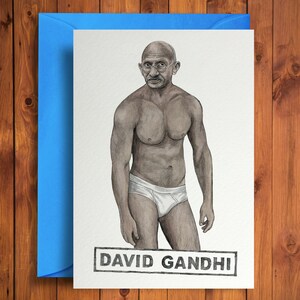 David Gandhi - Cartão de aniversário engraçado