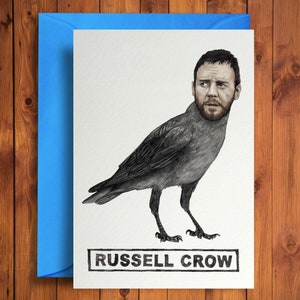 Russell Crow - Cartão de aniversário engraçado