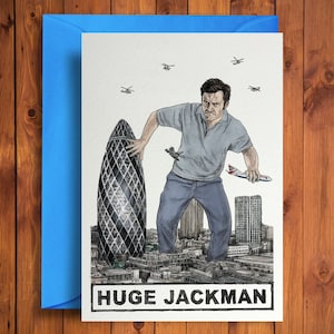 Huge Jackman - Cartão de aniversário engraçado