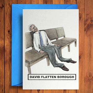 David Flatten borough - Tarjeta de cumpleaños divertida