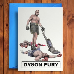 Tarjeta de cumpleaños divertida de Dyson Fury
