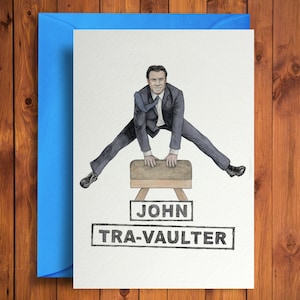 John Tra-vaulter - Cartão de aniversário engraçado