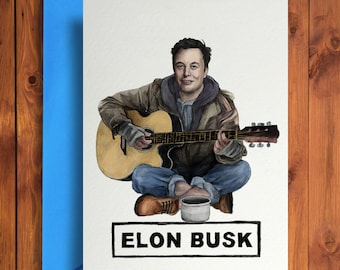Elon Busk - Lustige Geburtstagskarte