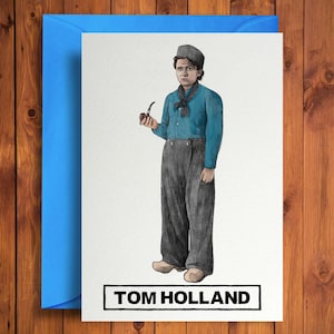 Tarjeta de cumpleaños divertida de Tom Holland