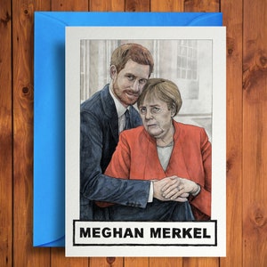 Meghan Merkel - grappige verjaardagskaart