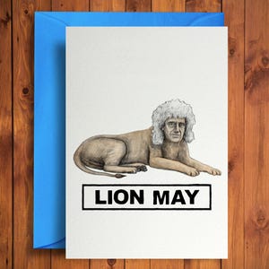 Lion May - Cartão de aniversário engraçado