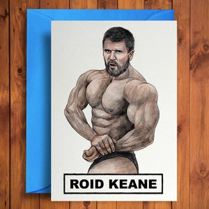 Roid Keane - Cartão de aniversário engraçado