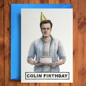 Colin Firthday - Cartão de aniversário engraçado