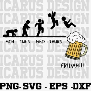 Friday Svg, Png, Dxf, Eps