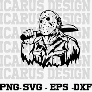 Jason SVG, Cricut svg, Clipart, Layered SVG, Files for Cricut, Cut files, Silhouette, T Shirt svg, Horror movie svg