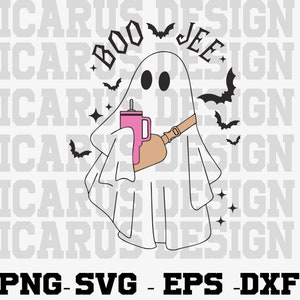 Boo-Jee Halloween Spooky Season Cute Ghost Boujee Boogee png, digital download, Svg, Dxf, Eps, Png