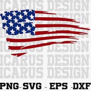 American Flag SVG PNG PDF Instant Download, Usa Flag Svg, Svg Files For Cricut, Png Sublimation Design, High Quality Digital Download