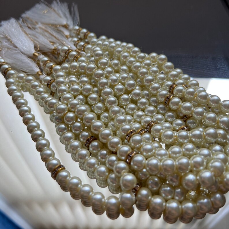 33 Bead Tasbih Pearl or Crystal Bulk Buy Islamic Gift Perfect for