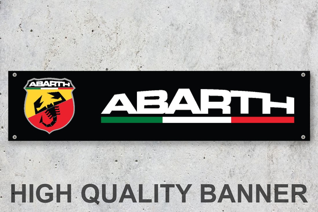 Plaque Décorative Vintage Abarth - Décoration Garage Ou Atelier - PVC