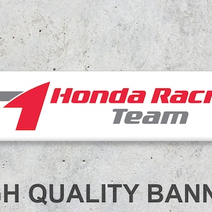Honda F1 Racing Team Vinyl Banner Workspace Sign Decoration Garage Car Bike Motorbike Motorsport