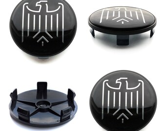 As calotas centrais da roda de 68 mm / 64 mm cobrem o logotipo do emblema EAGLE para Audi Bmw VW