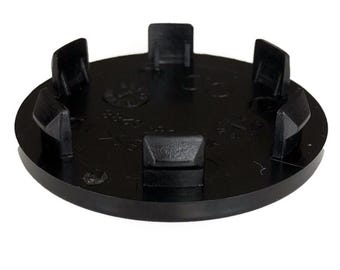 4 tapacubos de rueda cromados negros de 60 mm / 51 mm para vehículos del grupo VAG