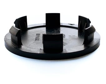 4 tapacubos de centro de rueda cromados negros de 68 mm / 59 mm para vehículos del grupo VAG