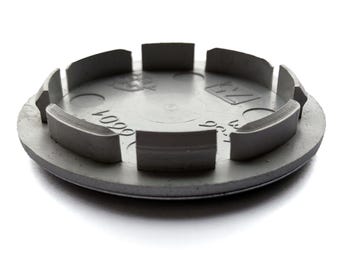 4 tapacubos de centro de rueda cromados negros de 66 mm / 56 mm para vehículos del grupo VAG