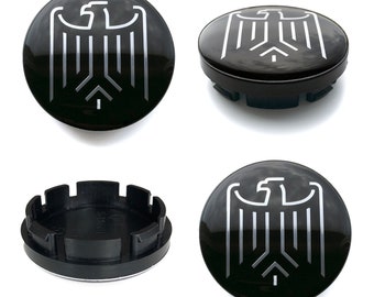 Tapacubos centrales de rueda de 56 mm / 51 mm cubre el logotipo del emblema de ÁGUILA para Audi Bmw VW