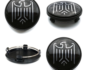 As calotas centrais da roda de 61 mm / 57 mm cobrem o logotipo do emblema EAGLE para Audi Bmw VW