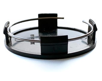 4 tapacubos de rueda cromados negros de 65 mm / 63 mm para vehículos del grupo VAG