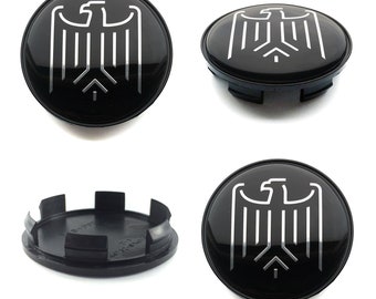 Tapacubos centrales de rueda de 70 mm / 64 mm cubre el logotipo del emblema de ÁGUILA para Audi Bmw VW