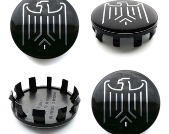 As calotas centrais da roda de 57 mm / 53 mm cobrem o logotipo do emblema EAGLE para Audi Bmw VW
