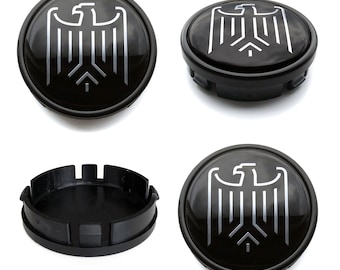 As calotas centrais da roda de 64 mm / 61 mm cobrem o logotipo do emblema EAGLE para Audi Bmw VW