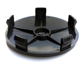 4 tapacubos de centro de rueda cromados negros de 68 mm / 64 mm para vehículos del grupo VAG