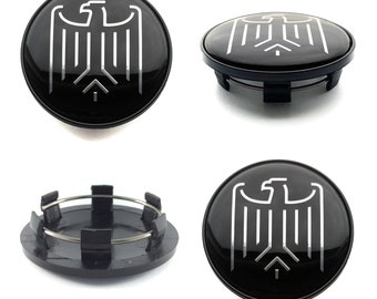 Tapacubos centrales de rueda de 69 mm / 56 mm cubre el logotipo del emblema de ÁGUILA para Audi Bmw VW