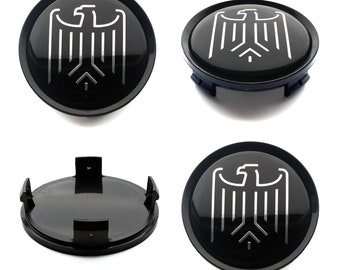 As calotas centrais da roda de 74 mm / 70 mm cobrem o logotipo do emblema EAGLE para Audi Bmw VW