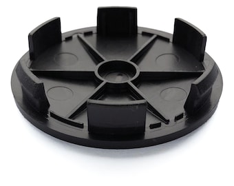 4 tapacubos de centro de rueda cromados negros de 68 mm / 62 mm para vehículos del grupo VAG