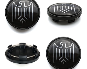 Tapacubos centrales de rueda de 63 mm / 57 mm cubre el logotipo del emblema de ÁGUILA para Audi Bmw VW