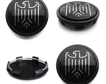 Tapacubos centrales de rueda de 65 mm / 60 mm cubre el logotipo del emblema de ÁGUILA para Audi Bmw VW