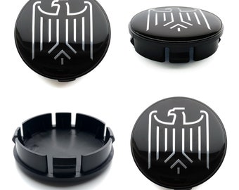 Tapacubos centrales de rueda de 58 mm / 55 mm cubre el logotipo del emblema de ÁGUILA para Audi Bmw VW