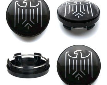 Tapacubos centrales de rueda de 59 mm / 54 mm cubre el logotipo del emblema de ÁGUILA para Audi Bmw VW