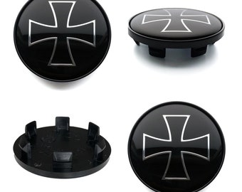 60mm / 51mm wheel center hub caps covers IRON CROSS emblem logo for Audi Bmw VW