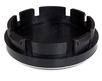 4 tapacubos de rueda cromados negros de 56 mm / 51 mm para vehículos del grupo VAG