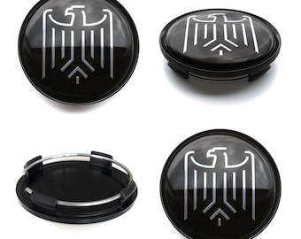 Tapacubos centrales de rueda de 63 mm / 58 mm cubre el logotipo del emblema de ÁGUILA para Audi Bmw VW