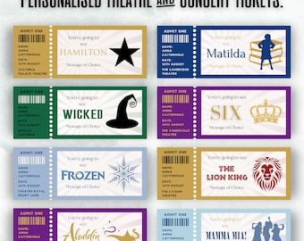 Personalized Event Ticket: Custom Theatre, Concert, Comedy Gift