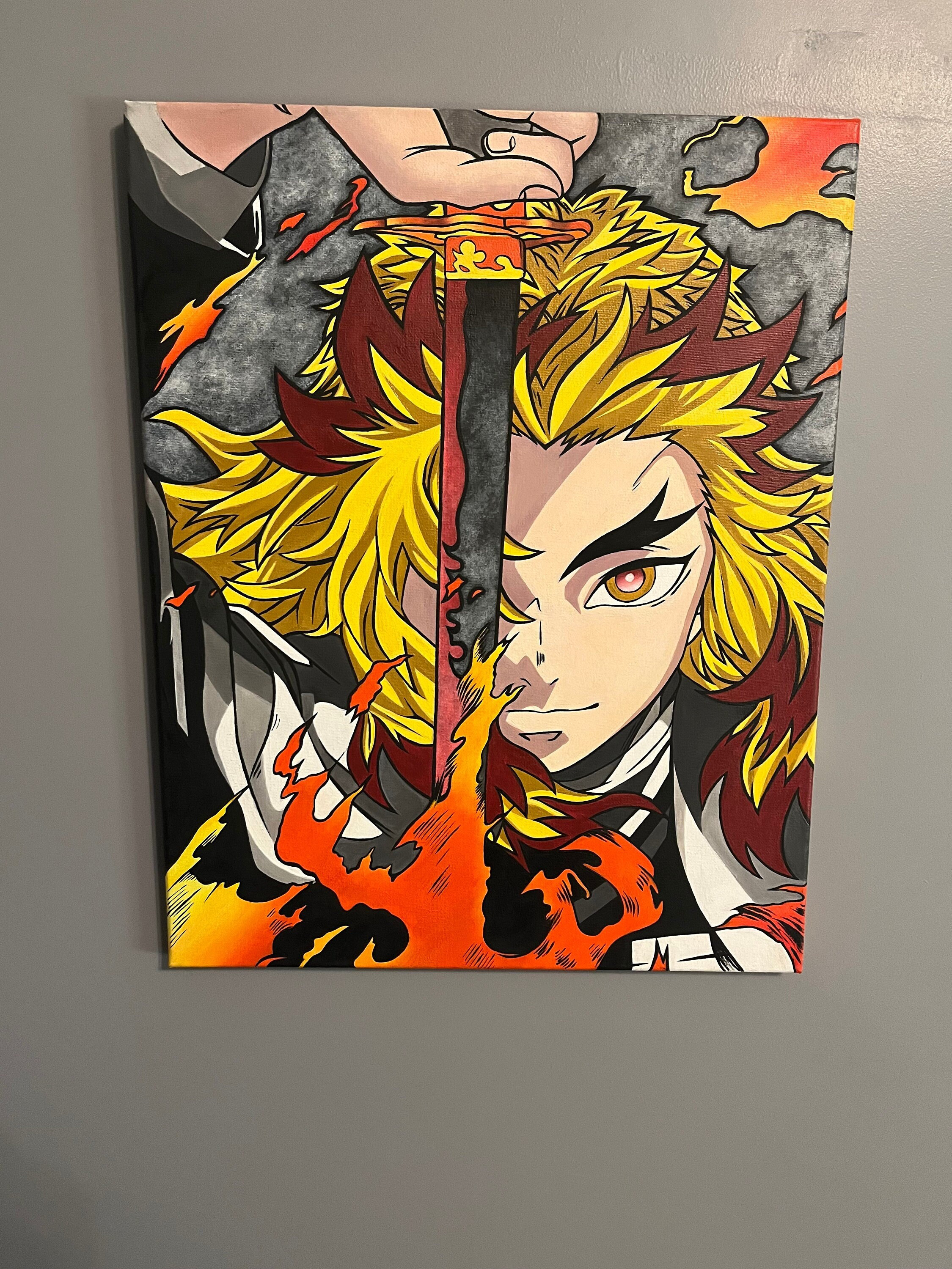 Badge Pins Kyojuro Rengoku Demon Slayer: Kimetsu no Yaiba Oni 滅