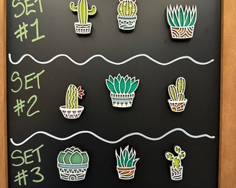 Succulent Plant Magnets/Plant Lovers/Gifts for Plant Lovers/Fridge Decor/Magnets/Plant Decor