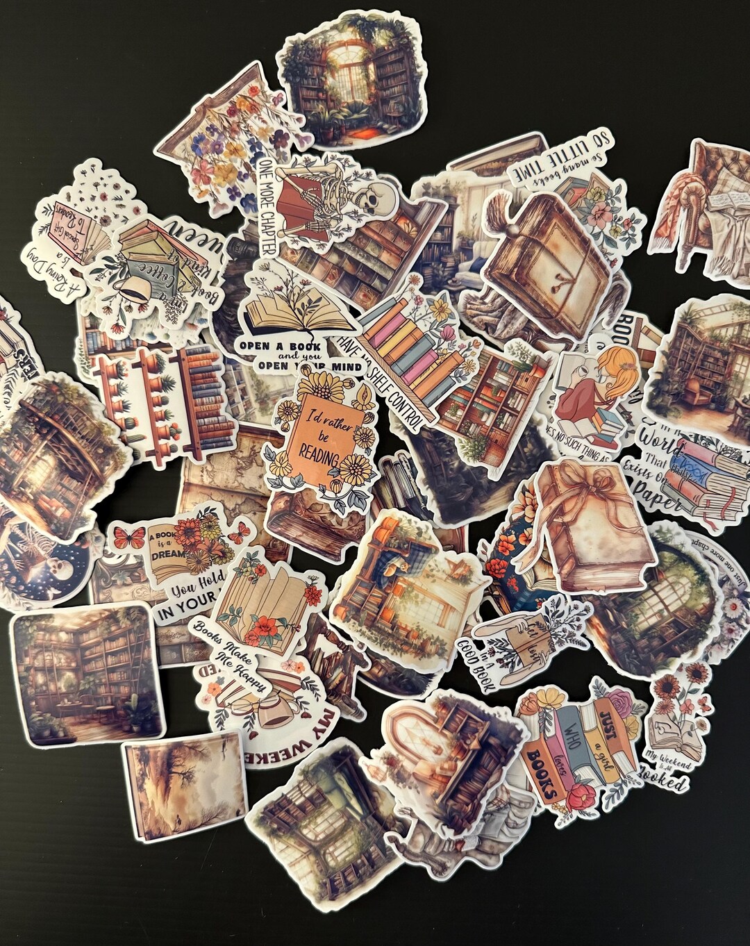 Mystery Book Lover Sticker Set: Vinyl Decals, Cozy Reader Gift - Etsy ...