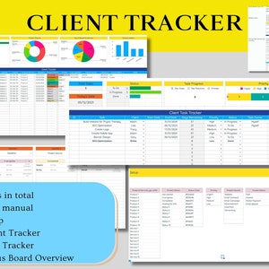 Client Tracker Spreadsheet, Google Sheets Client,order Tracker,small ...