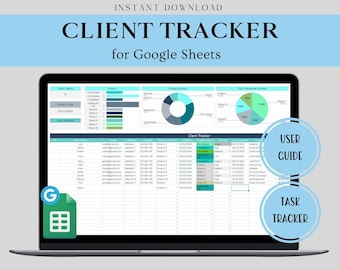 Kunden-Tracker-Kalkulationstabelle, Kundenmanagement-CRM, Google Sheets-Kunde, Bestellverfolgung, Small Business-Vorlage, Blei-Tracker, Kundenliste
