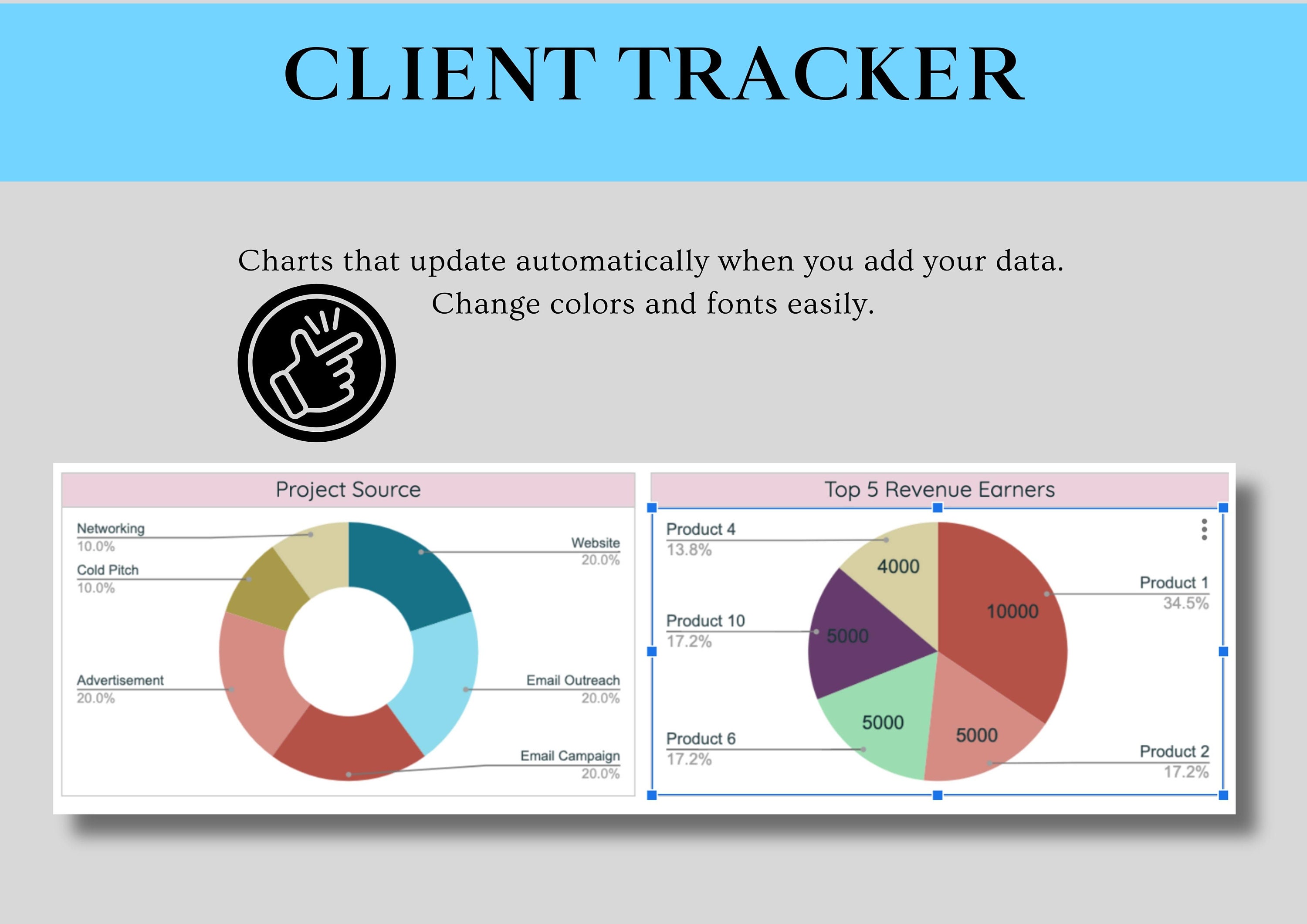 CRM Client Order Tracker, Google Spreadsheet for Tracking Customers ...